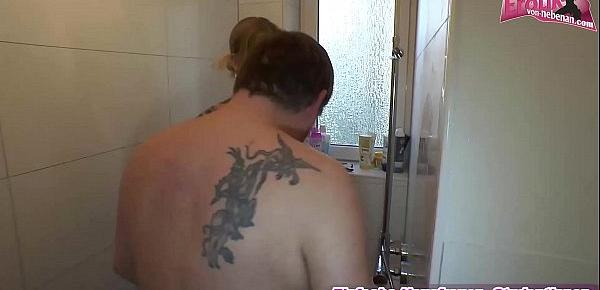  Deutsche amateur milf privat anal im stehen in der Dusche POV